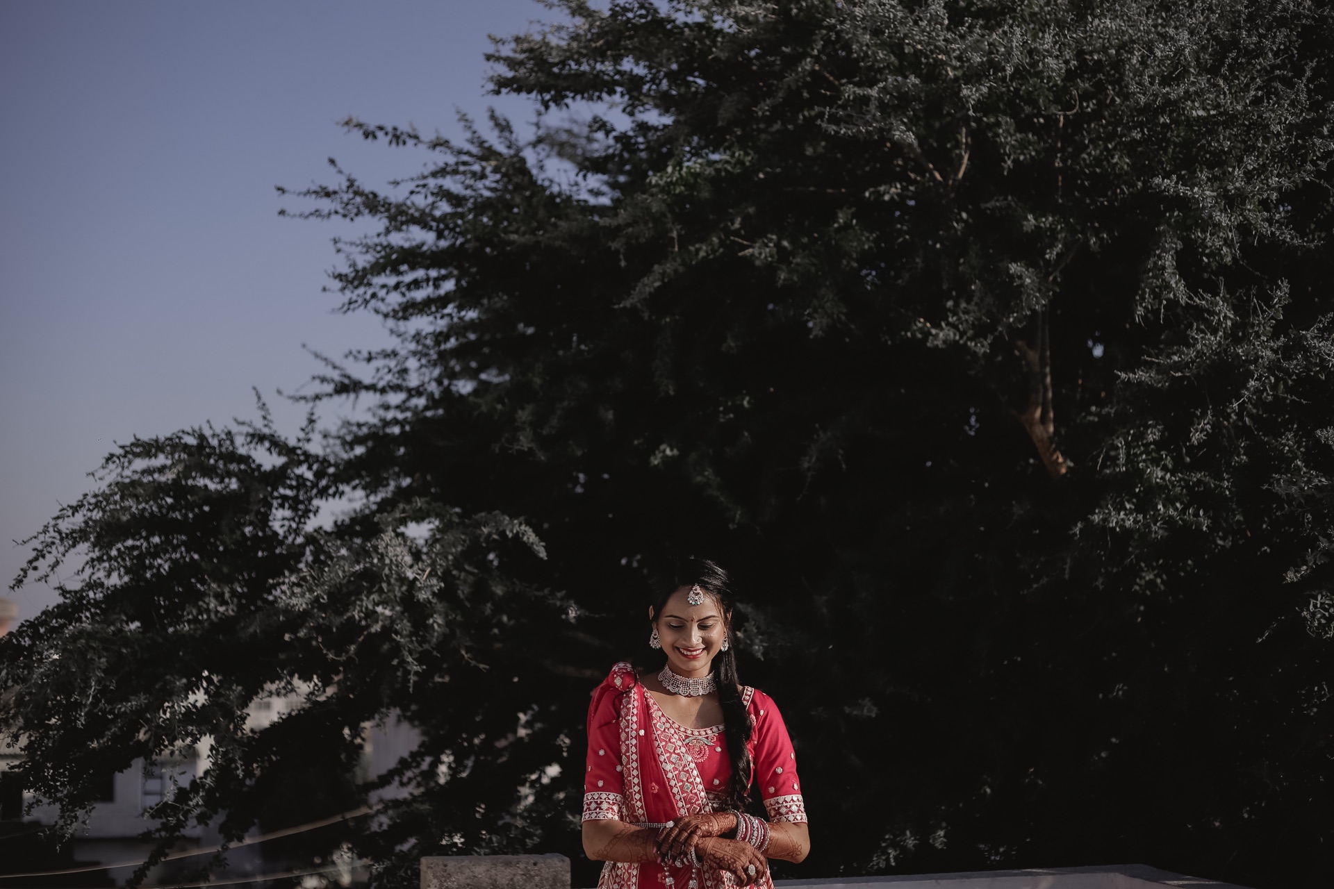 Floral haldi portrait